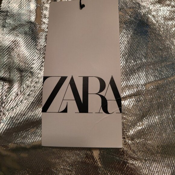 Zara Silver Straight Leg Jeans - Picture 11 of 15